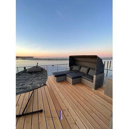 Hausboot Fjord Haven Mit Biosauna In Barth Esterno foto