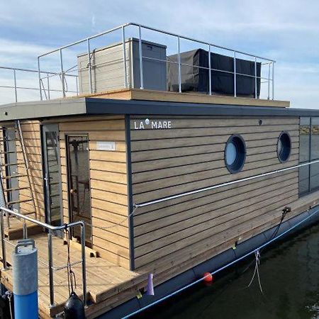 Hausboot Fjord Haven Mit Biosauna In Barth Esterno foto