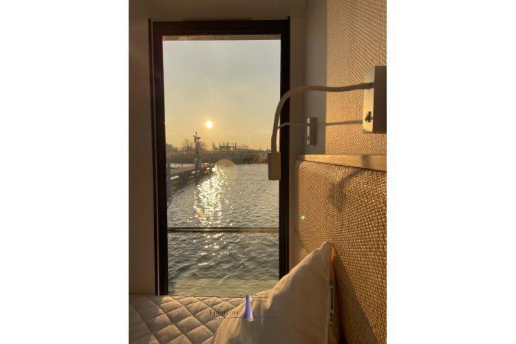 Hausboot Fjord Haven Mit Biosauna In Barth Esterno foto